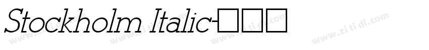 Stockholm Italic字体转换